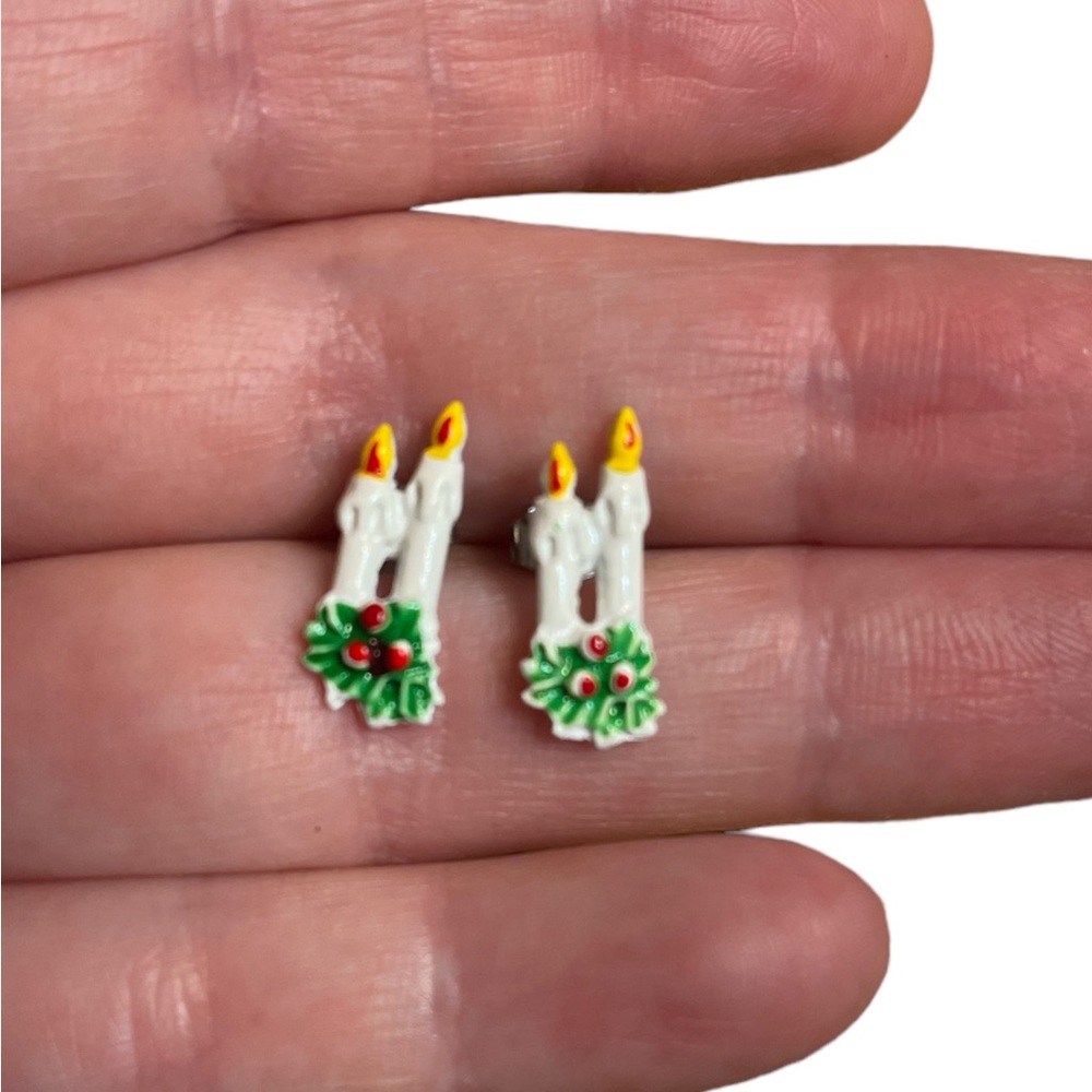 ✨ 3/$15 ✨ Vintage Christmas Candles Earrings